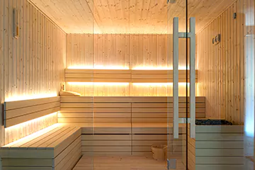 Modern Sauna Setup in St. Catharines, Ontario