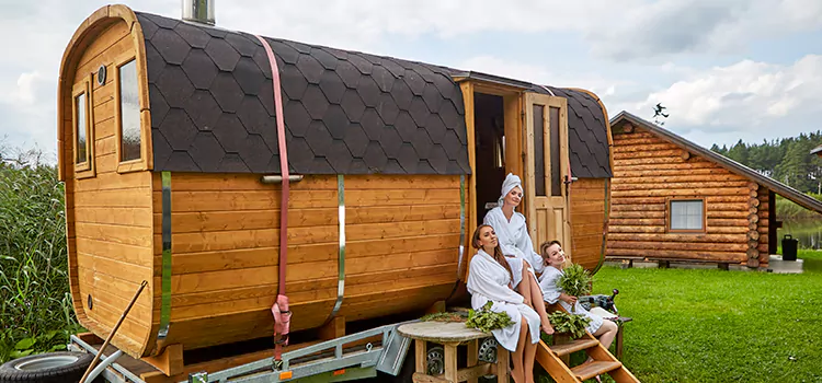 Residential Outdoor Cabin Sauna Construction in St. Catharines, Ontario