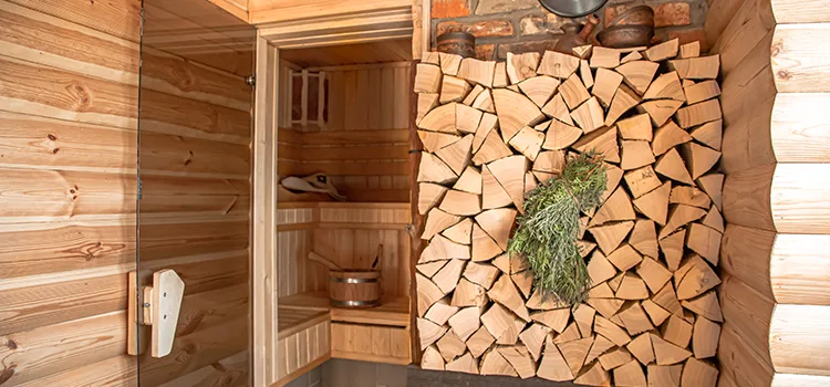 Eucalyptus Wood Sauna Walls Repair And Installation in St. Catharines, ON