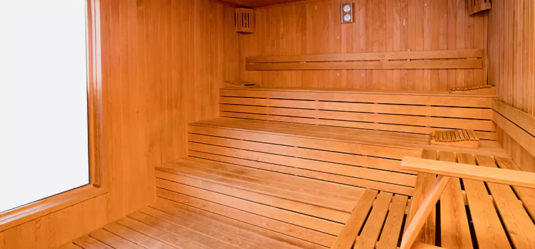 Custom Hemlock Wood Sauna Construction in St. Catharines, Ontario