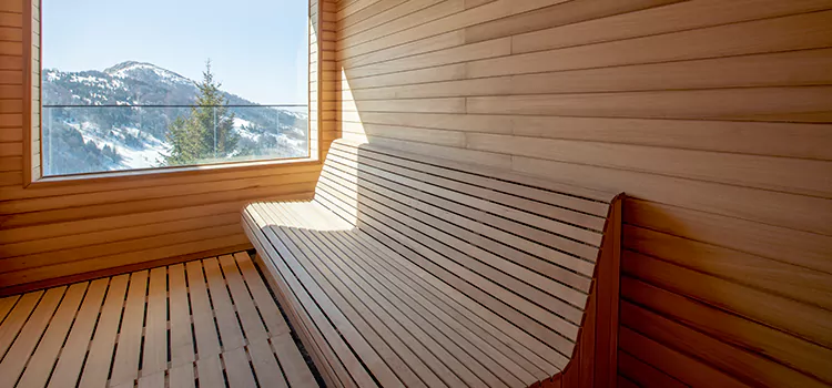 Luxury Pine Wood Sauna Restoration and Refurbishment in St. Catharines, ON