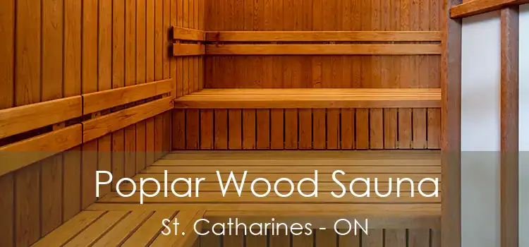  Poplar Wood Sauna St. Catharines - ON